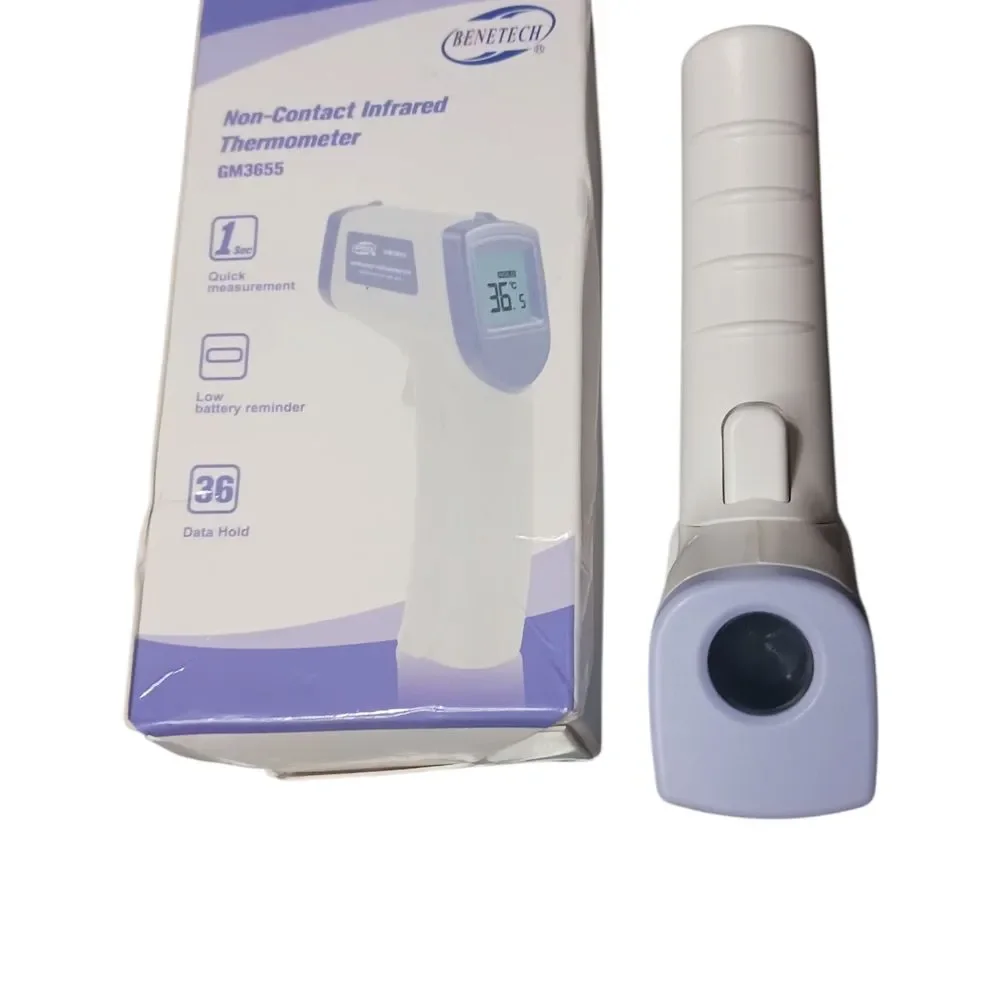 Non-Contact Infrared Thermometer Ideal for Home Use - White and Blue